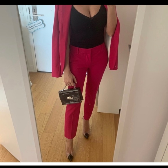 ZARA BASIC PANTS IN FUCHSIA COLOR - Picture 10 of 12